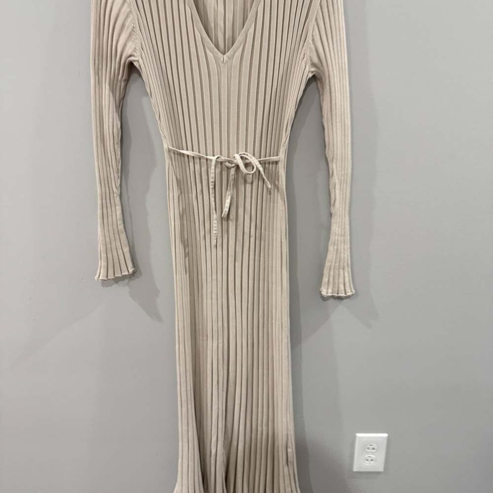 DISSH Dress Reign Maxi Ribbed Knit in Stone Cream - Picture 9 of 9